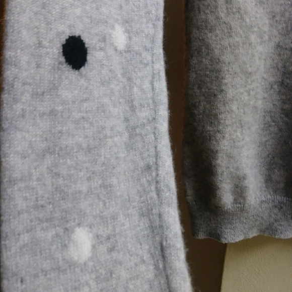 Peck & Peck Grey Poka Dot Cashmere sweater - Picture 4 of 4